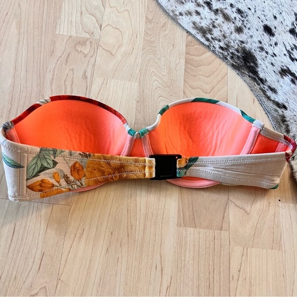 TRIANGL Two Piece Floral Tropical Navy Bikini Size Small - Picture 4 of 12